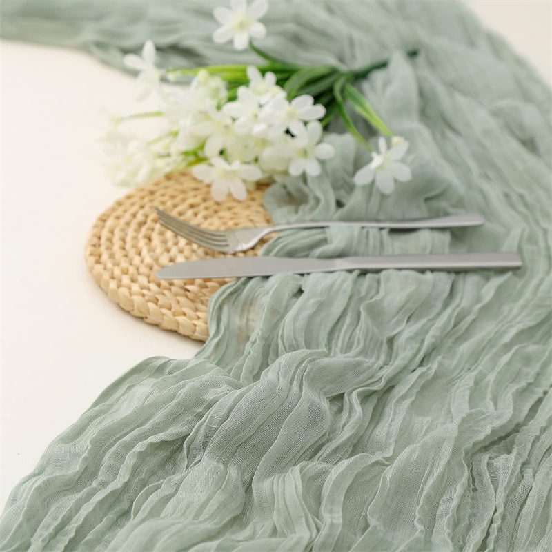 Banquetes de Navidad de gasa s - Christmas Table Runner reseña y precio