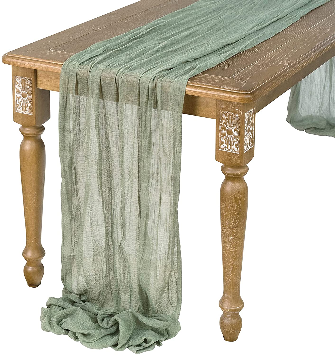 Banquetes de Navidad de gasa s - Christmas Table Runner reseña y precio