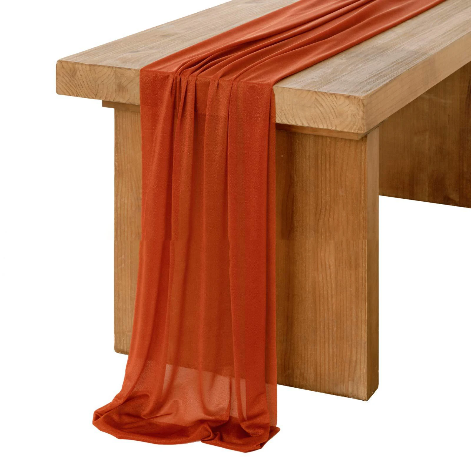 Camino de mesa blanco de gasa, - Christmas Table Runner reseña y precio