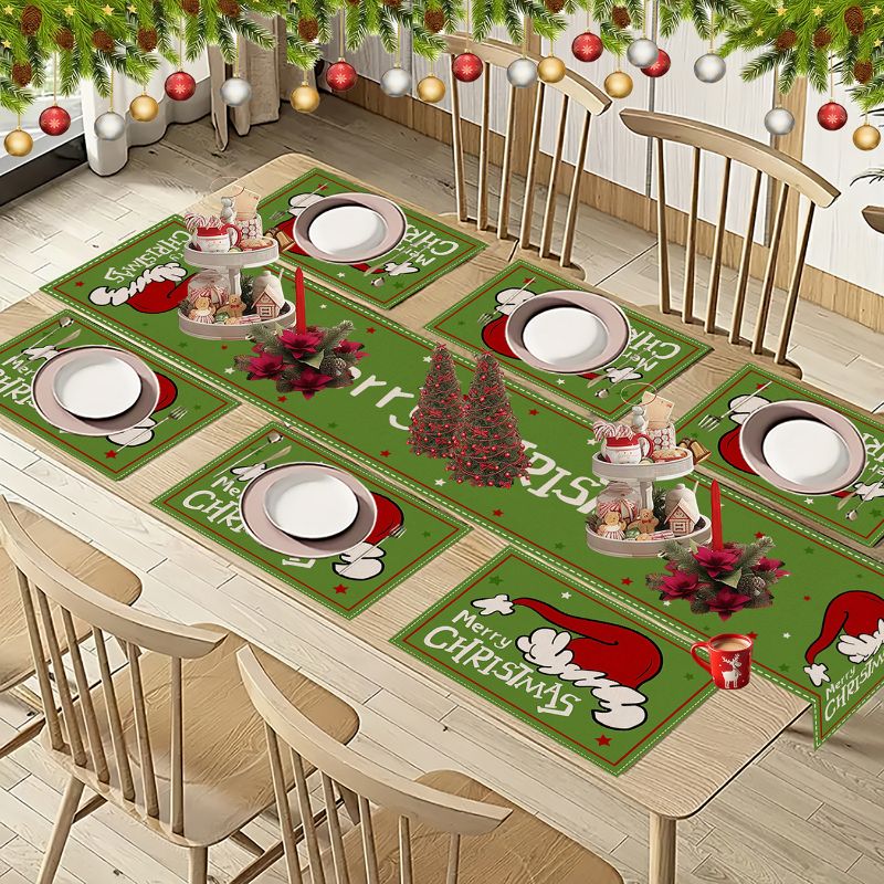 Juego de Manteles Individuales - Christmas Table Runner reseña y precio