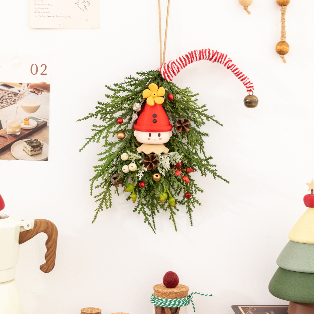 Aguja de pino Artificial, somb - Christmas Wreath Fake reseña y precio