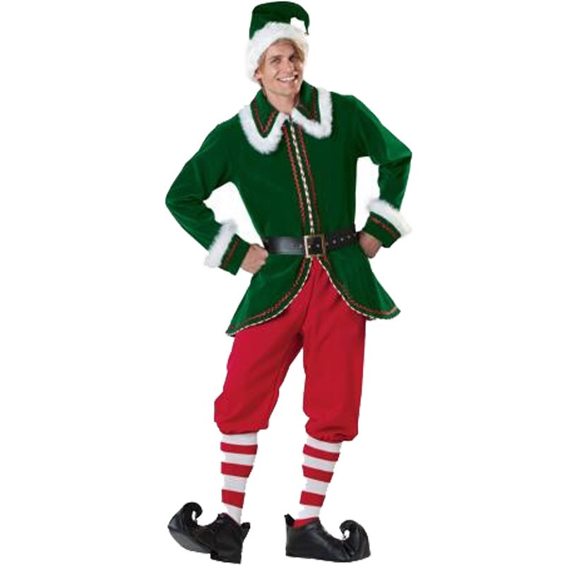 Disfraz de Papá Noel para homb - Elf Costume Christmas reseña y precio