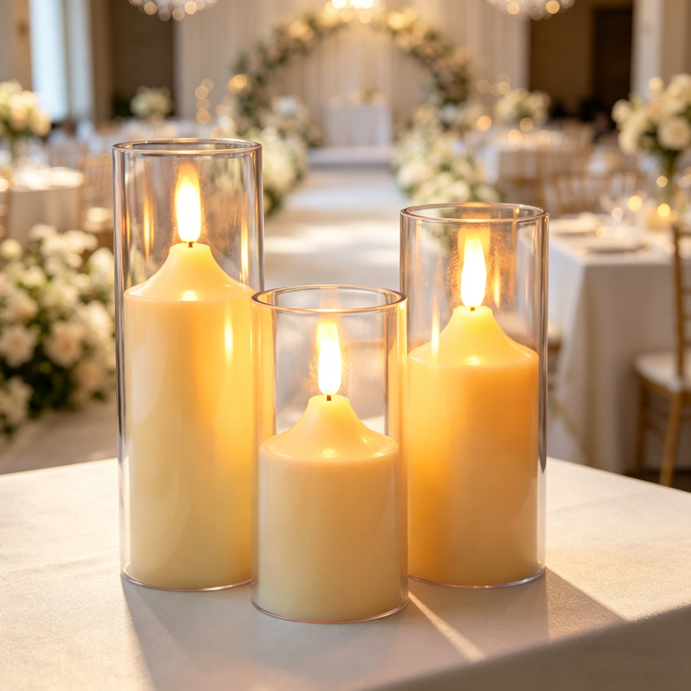 Juego de 3 Velas LED sin Llama - Holiday Candle Set reseña y precio