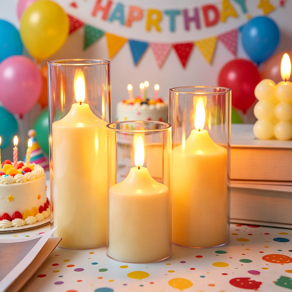 Juego de 3 Velas LED sin Llama - Holiday Candle Set reseña y precio