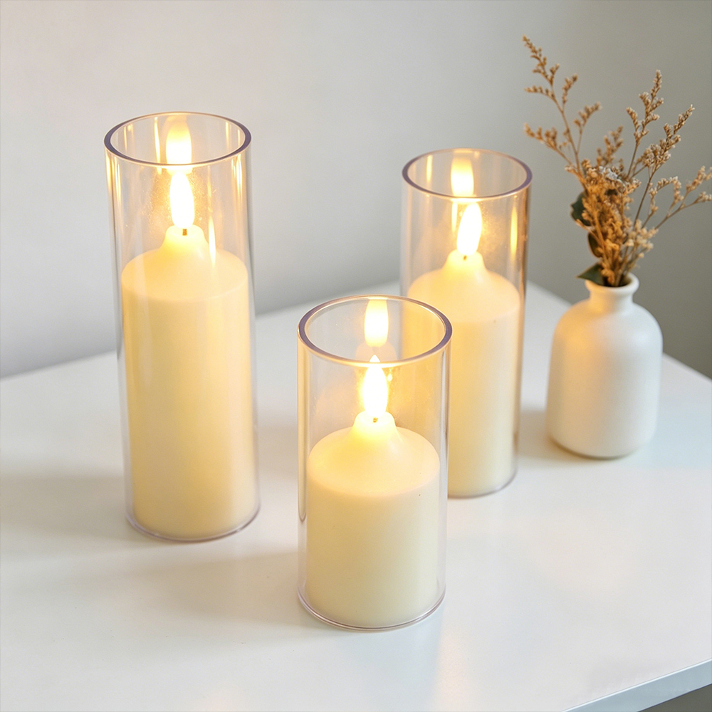 Juego de 3 Velas LED sin Llama - Holiday Candle Set reseña y precio