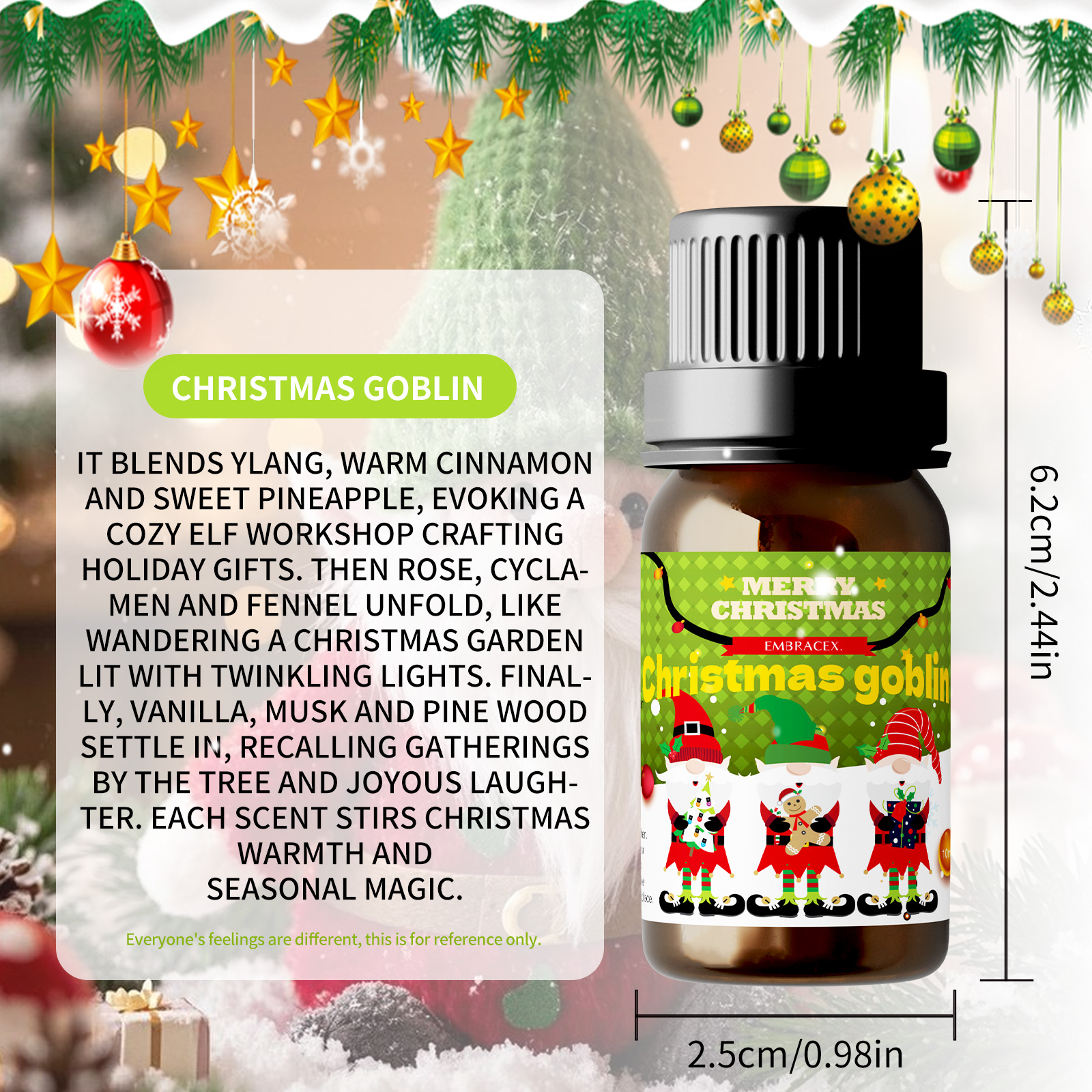 Aceite esencial de Duende Navi - Holiday Candle Set reseña y precio
