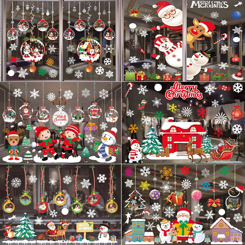 Pegatinas de decoración navide - Snowflake Window Decal reseña y precio