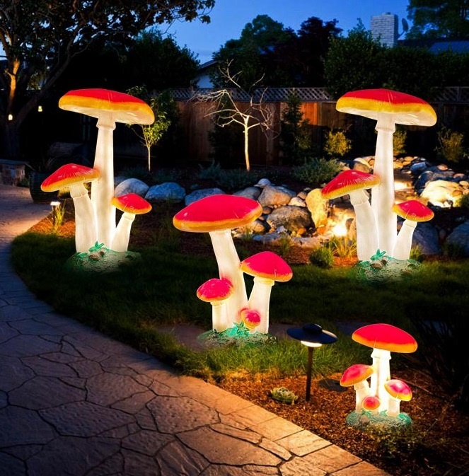 Estatua de Hongo de Simulación - Christmas Lights Outdoor reseña y precio