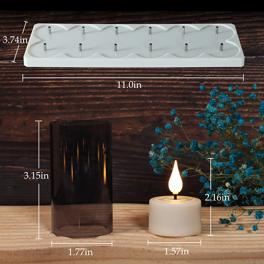 Velas LED recargables sin llam - Holiday Candle Set reseña y precio