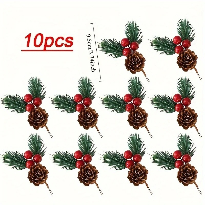 Juego de 10 Piñas Artificiales - Christmas Tree Artificial reseña y precio