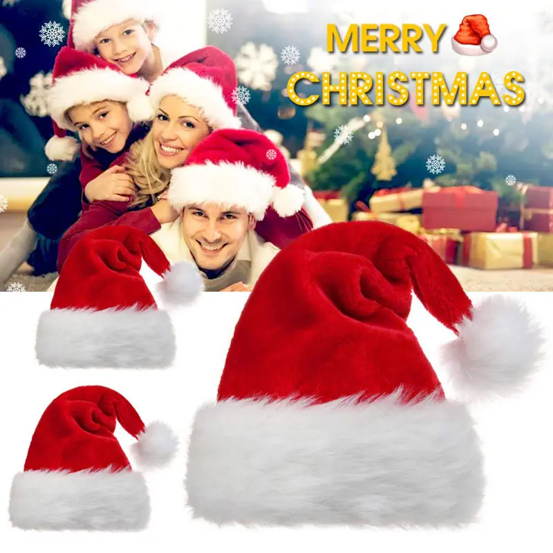 Gorro de Santa Claus Navideño, - Santa Hat Plush reseña y precio