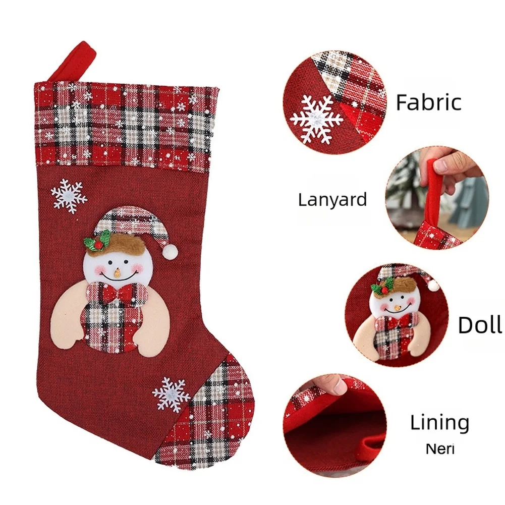 1 Uds. Bolsa de regalo de calc - Christmas Stocking Hanging reseña y precio