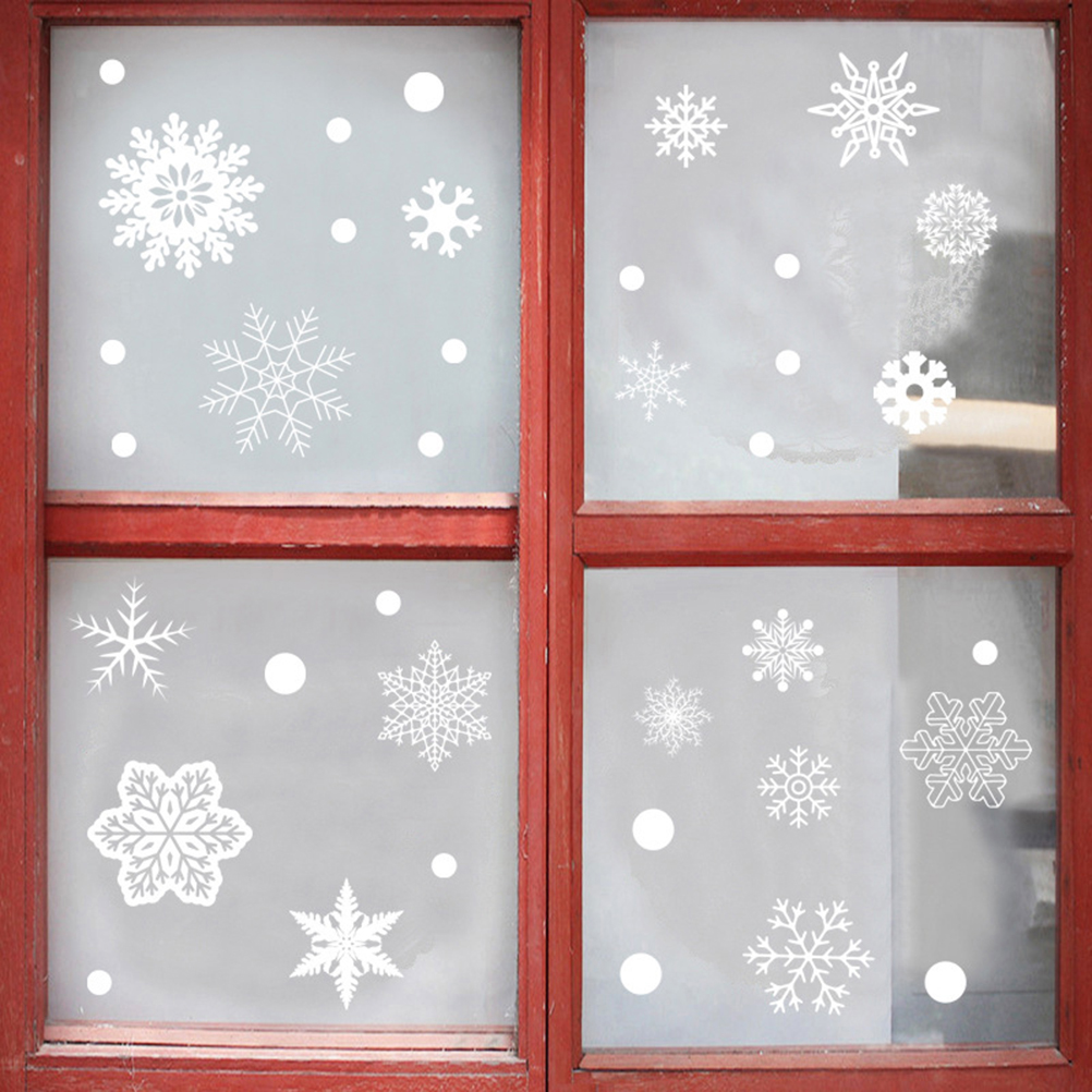 Calcomanías de copos de nieve  - Snowflake Window Decal reseña y precio
