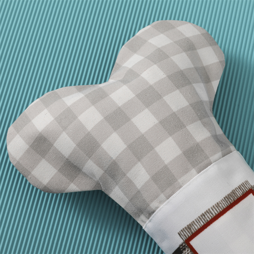 Medias navideñas a cuadros par - Christmas Stocking Hanging reseña y precio