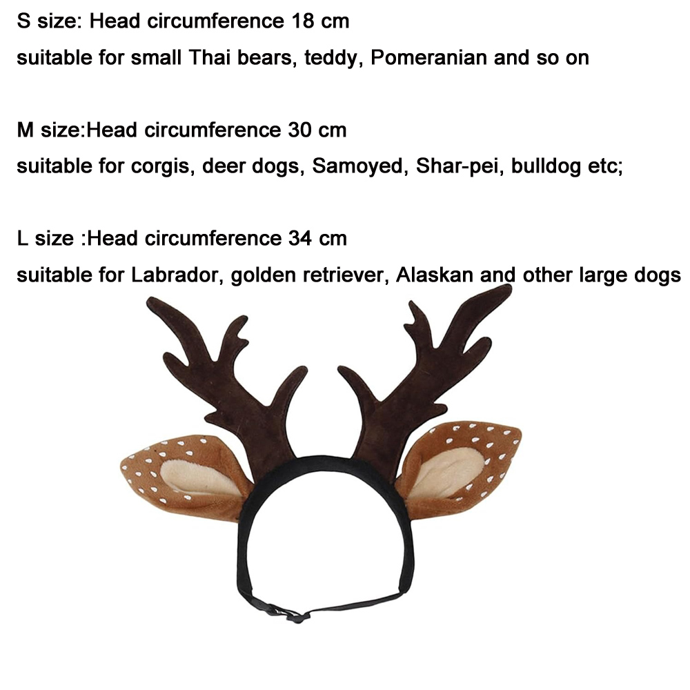 Diademas para perros, disfraz  - Reindeer Antlers Headband reseña y precio