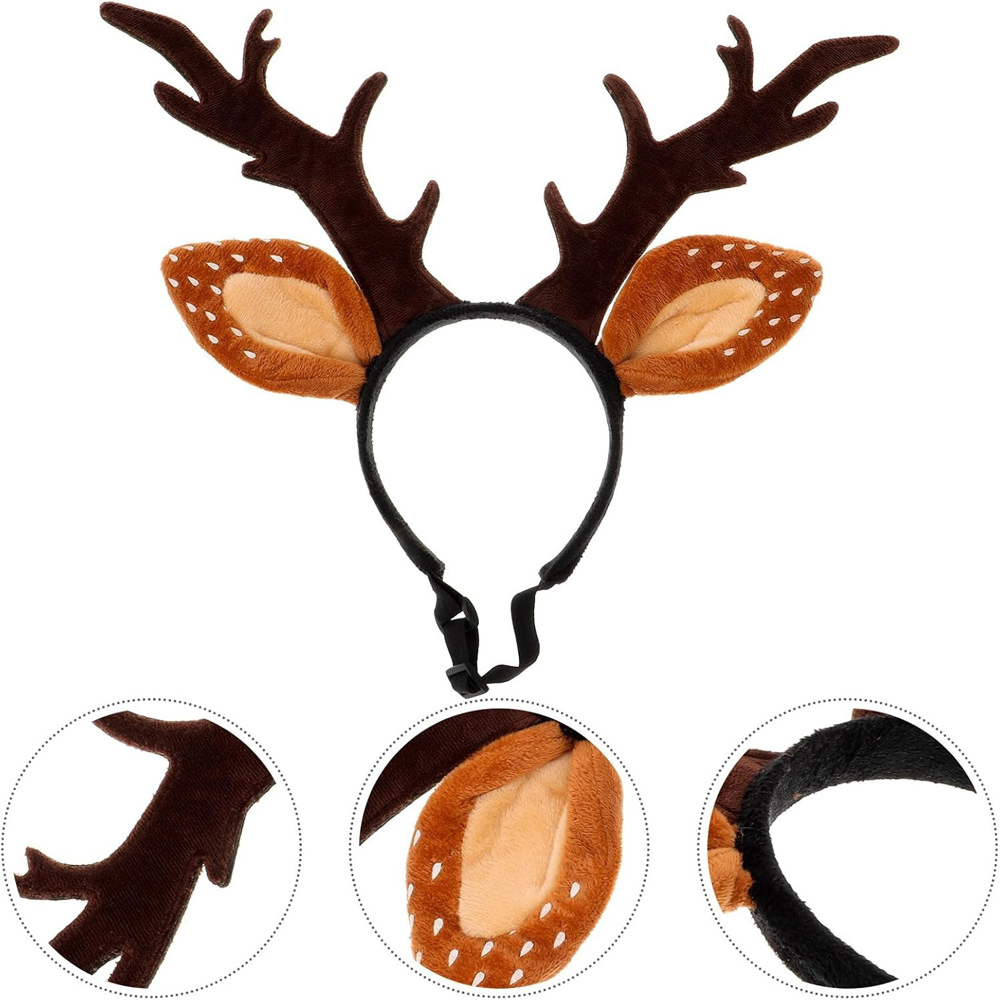 Diademas para perros, disfraz  - Reindeer Antlers Headband reseña y precio