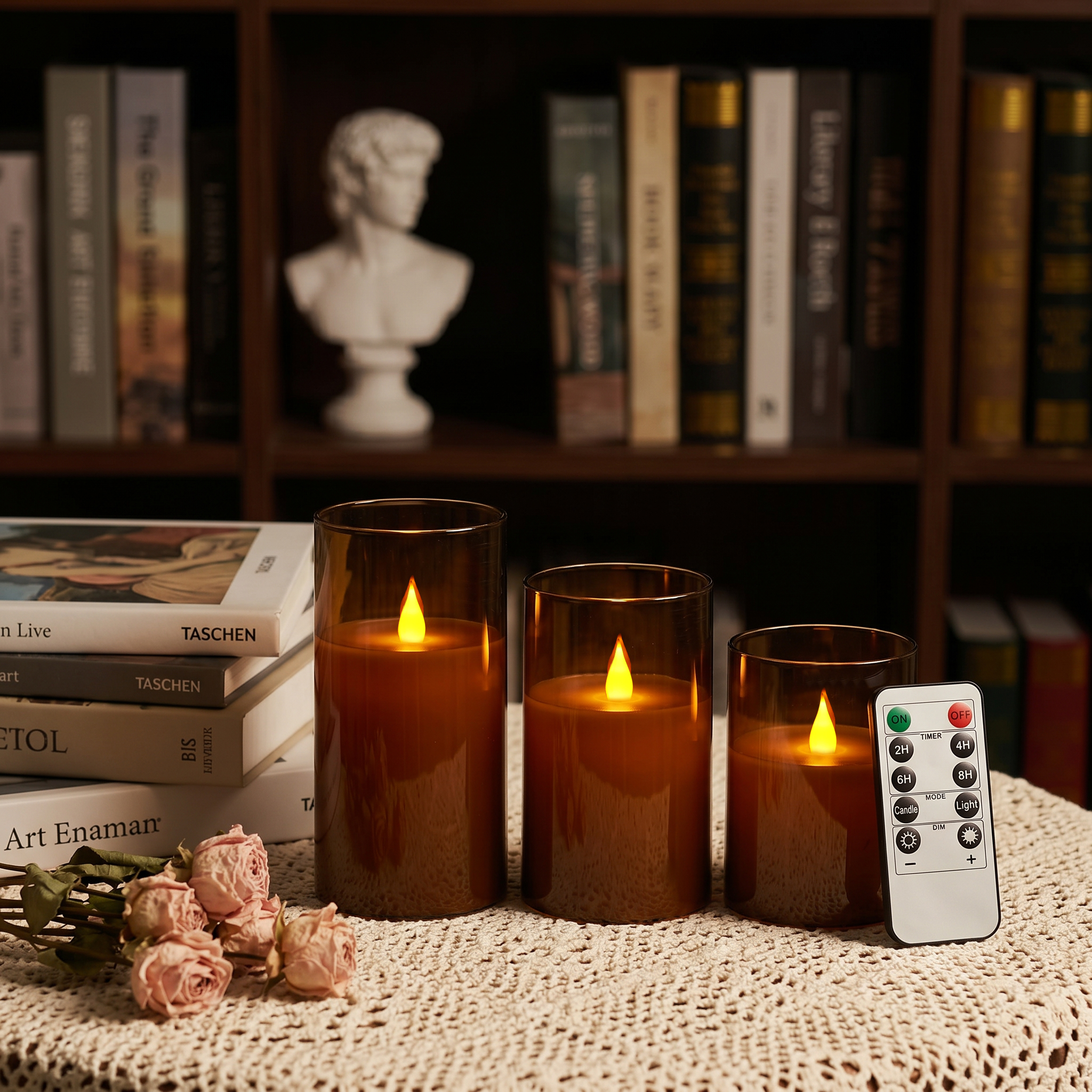 Juego de 3 Velas LED sin Llama - Holiday Candle Set reseña y precio