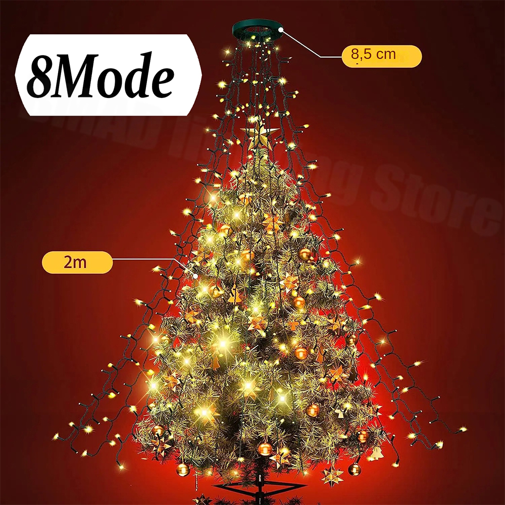Luces de cascada para árbol de - Led Fairy String Lights reseña y precio