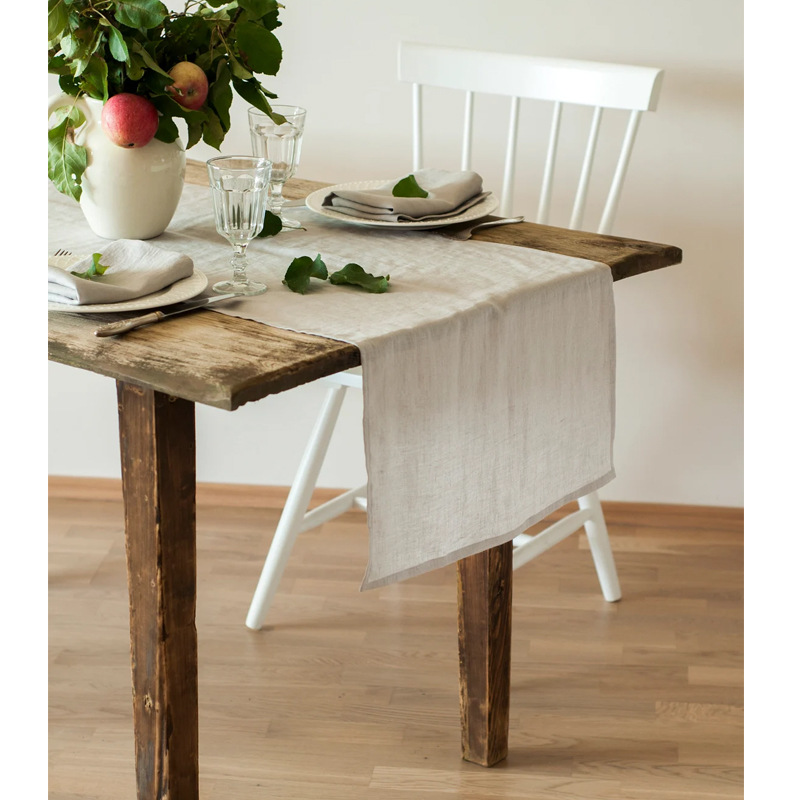 Camino de Mesa 100% Lino Lavad - Christmas Table Runner reseña y precio