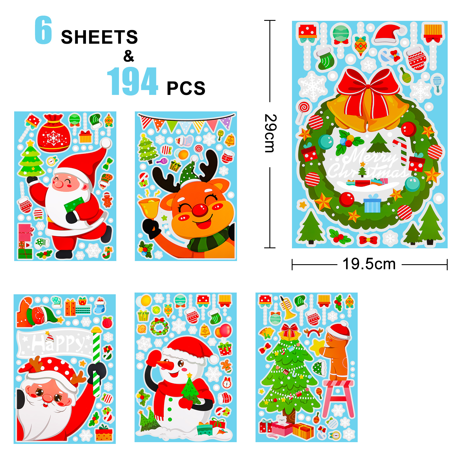 Pegatinas estáticas de PVC nav - Snowflake Window Decal reseña y precio