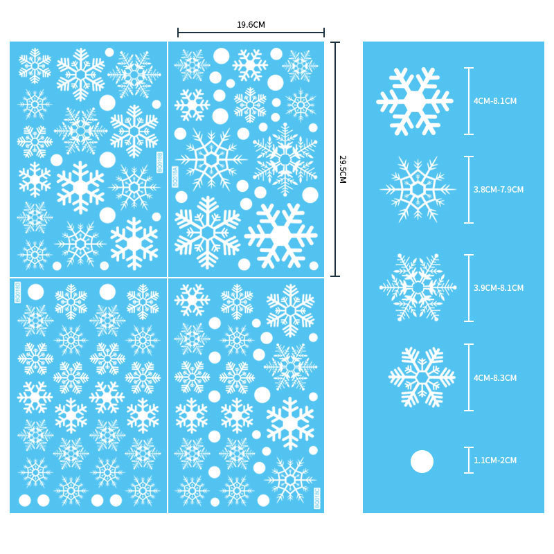 Pegatinas estáticas de PVC nav - Snowflake Window Decal reseña y precio