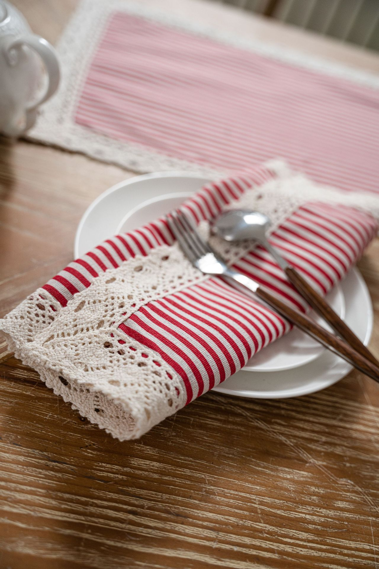 1/2/6 Camino de mesa a rayas r - Christmas Table Runner reseña y precio