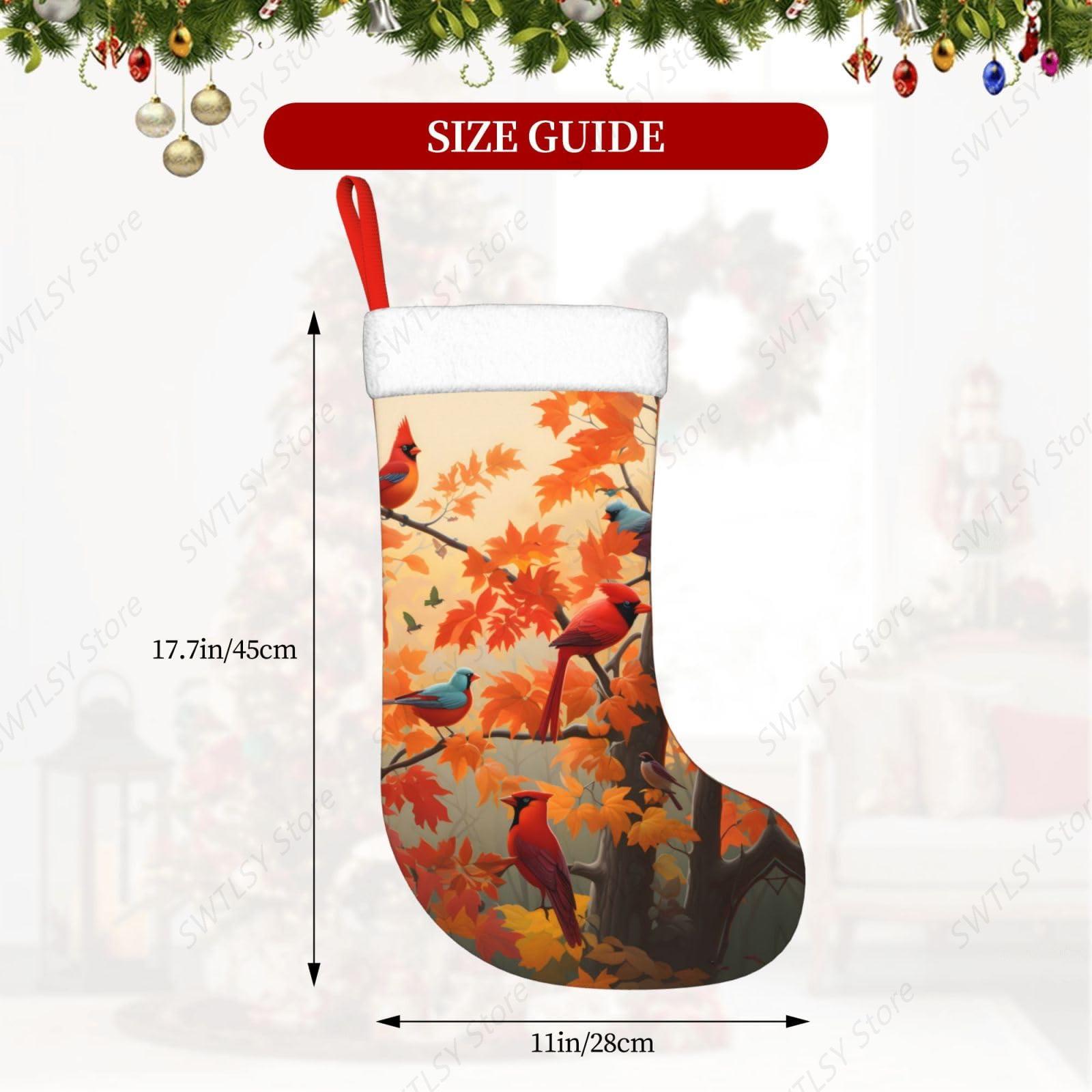 Medias navideñas grandes con d - Christmas Stocking Hanging reseña y precio
