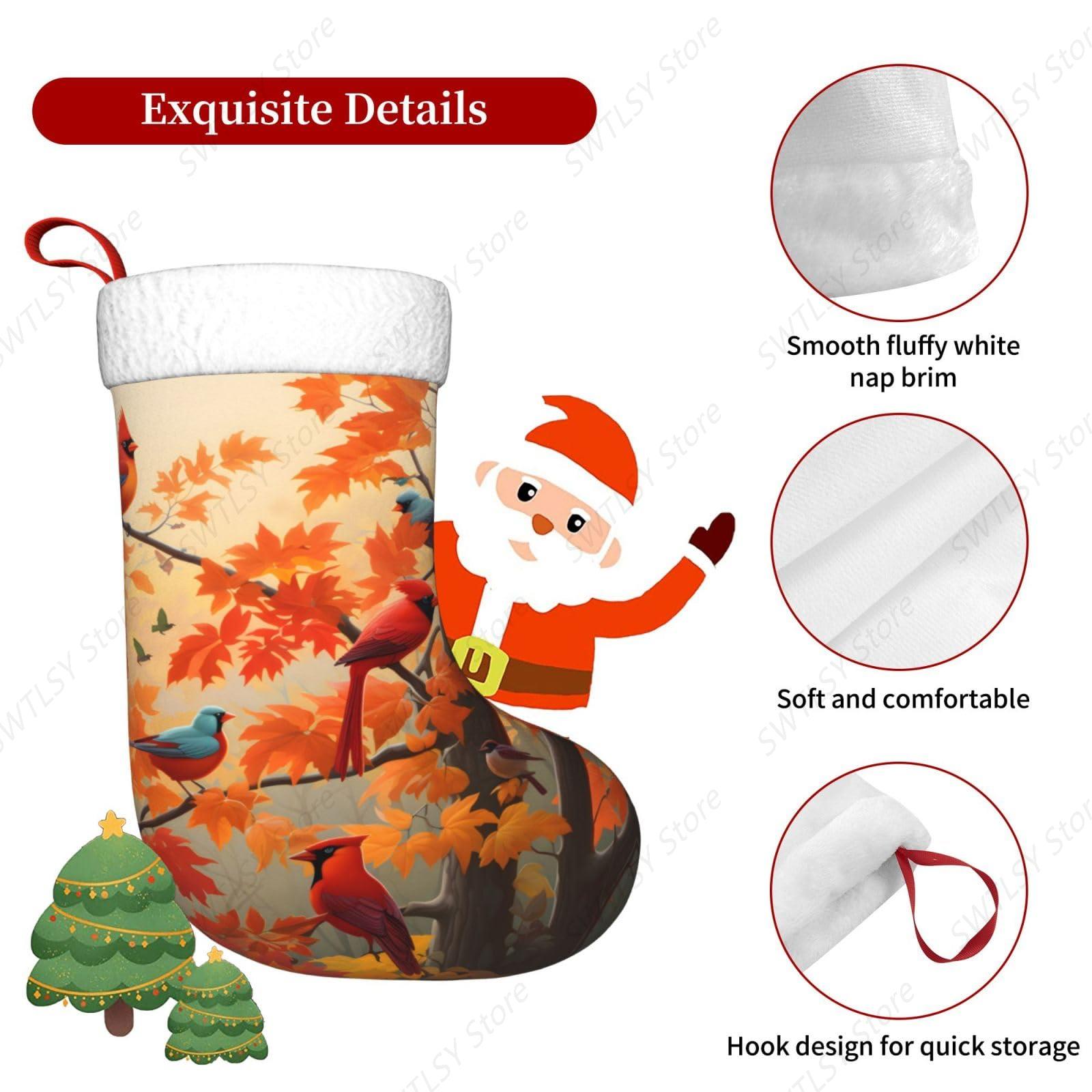 Medias navideñas grandes con d - Christmas Stocking Hanging reseña y precio