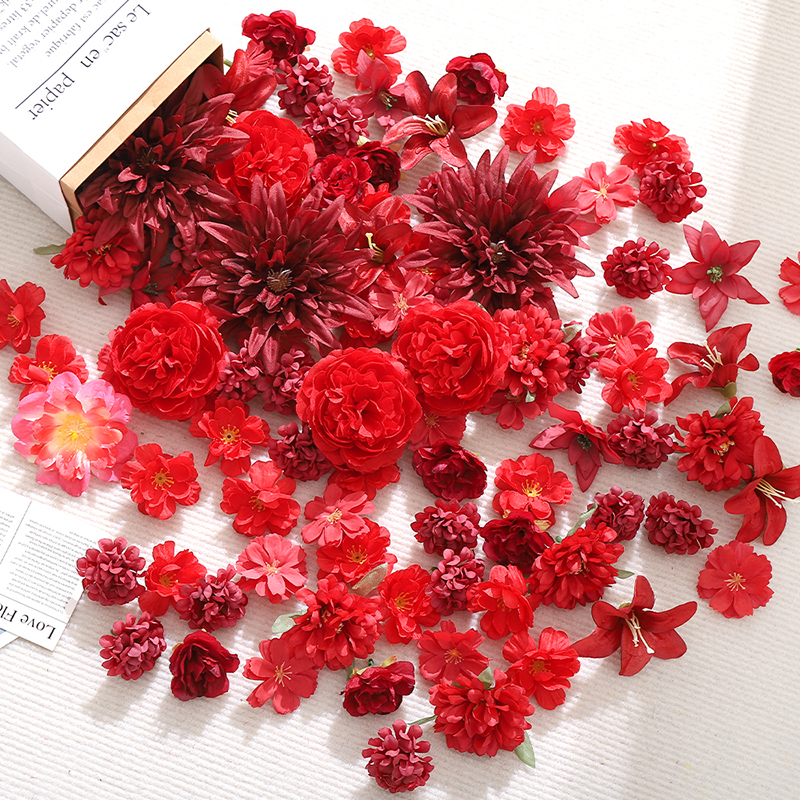 20 piezas cabeza de flores art - Christmas Wreath Fake reseña y precio
