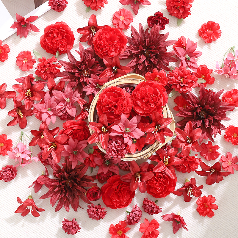 20 piezas cabeza de flores art - Christmas Wreath Fake reseña y precio