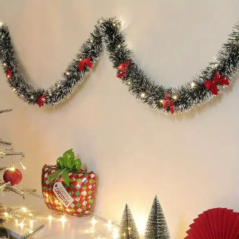 Guirnalda de oropel navideño,  - Tinsel Garland Decoration reseña y precio