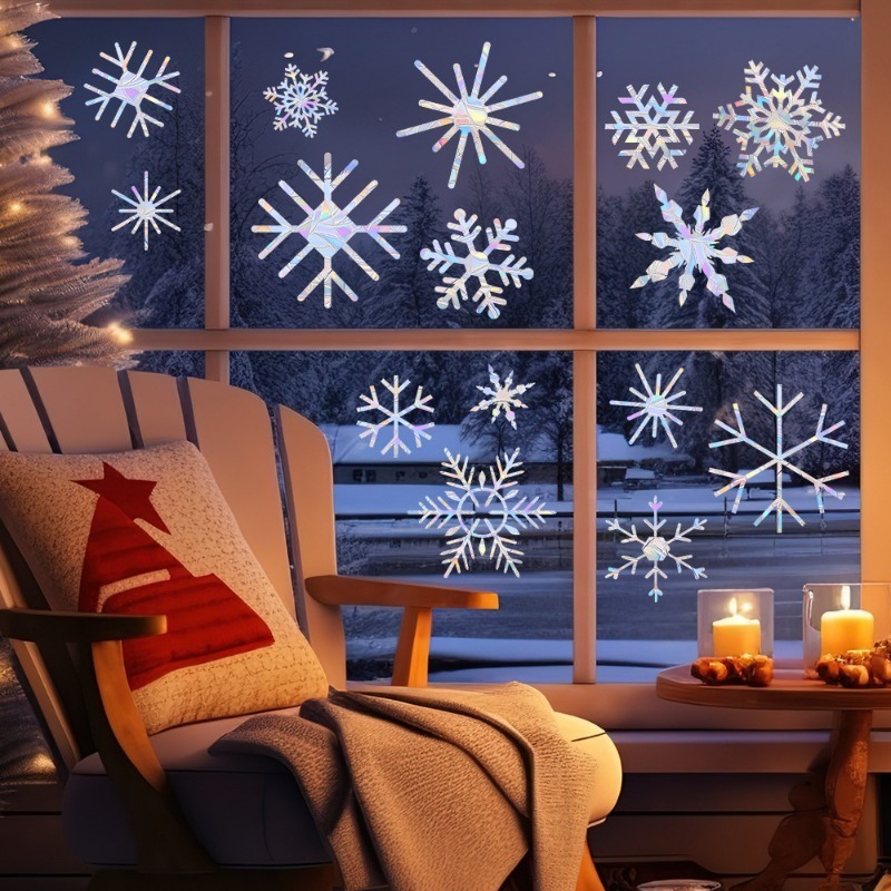 Patrón de copo de nieve de Nav - Snowflake Window Decal reseña y precio