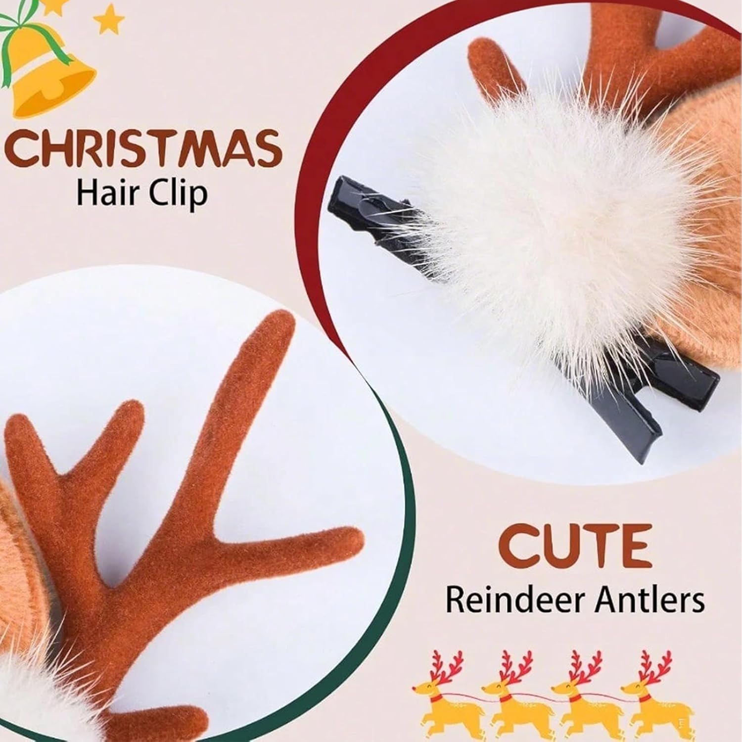 1/2 Pares de Diademas Pequeñas - Reindeer Antlers Headband reseña y precio